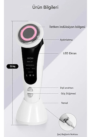 Şarjlı Boyun Ve Yüz Masaj Sıkılaştırıcı Cihaz 7 Mod Kolajen S