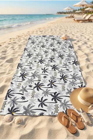 Tropical Breeze Gri Plaj Havlusu 70 X 150 Cm Gri