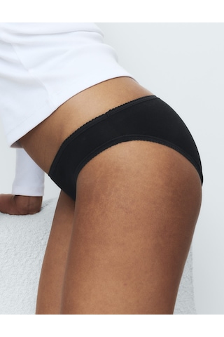 Marks & Spencer 5'li Cotton Lycra Bikini Külot Seti Siyah