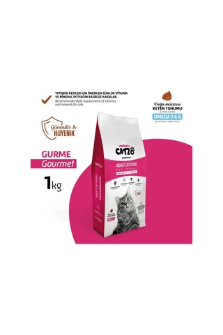 Premium Gourmet Renkli Taneli Yetişkin Kedi Maması 1 Kg