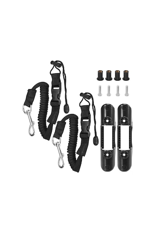 Konesam 2 Adet Kayak Paddle Takımı: Ayarlanabilir Kayak Teli 56-152cm + Kayak Paddle Klembi + Vidalama Somun Ve Guma Somunlar