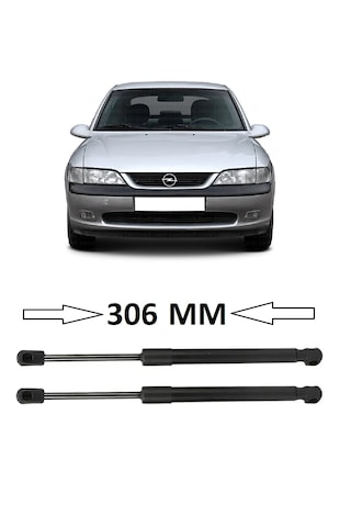 Opel Vectra B 1996-2002 Uyumlu Sağ + Sol Takım Bagaj Amortisörü Piston 2 Adet 306mm 176387 620107 Bagaj Amortisörü