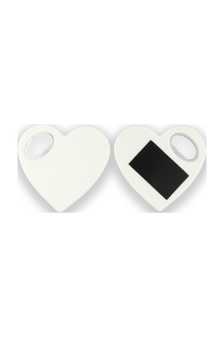 Kalp Magnet Açacak Vgklp 100 Adet Beyaz