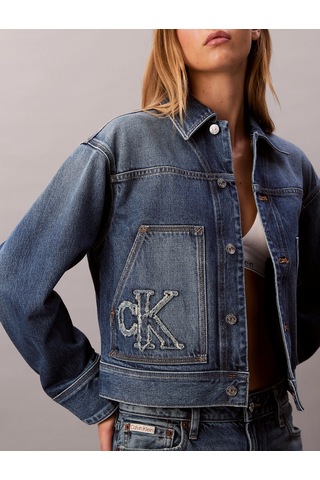 Calvin Klein Workwear Ck Sanded Blue Kadın Mavi Ceket Lv047e906g-3nl Mavi