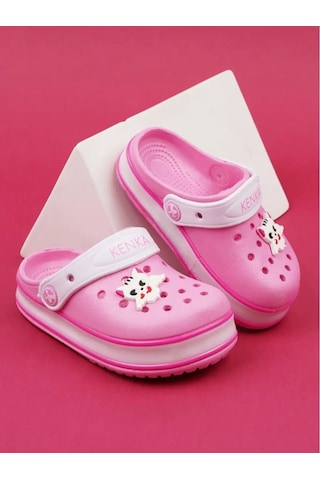 Kenka Jibbitz'li Parlayan Kroksite 149205585 Pembe