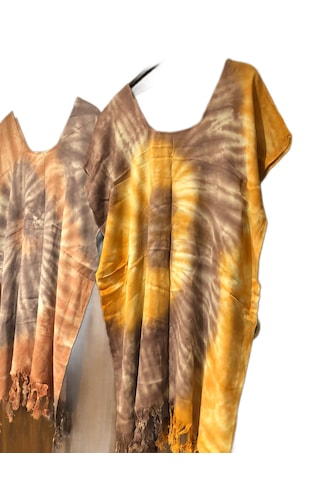 Azrua Batik Şal Elbise, Mükemmel Incelik, Batik Şal Elbise Çok Renkli