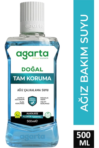 Agarta Tam Koruma Alkolsüz Ağız Bakım Suyu 500 ML