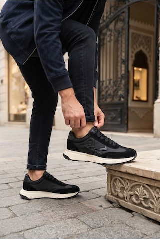 Fort Noka Cameron Anatomik Rahat Sneaker Erkek Spor Ayakkabı Siyah