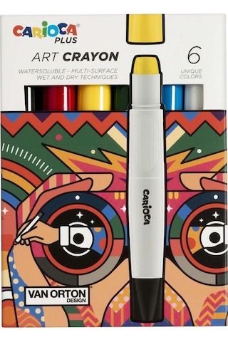 Carioca Plus Art Crayon Boya 6lı Çok Renkli