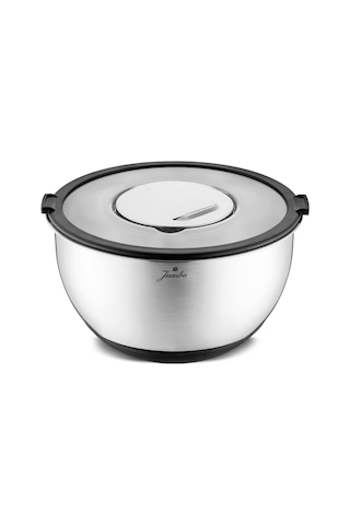 Jumbo New Globe Rendeli Saklama Kabı 24 Cm Gri