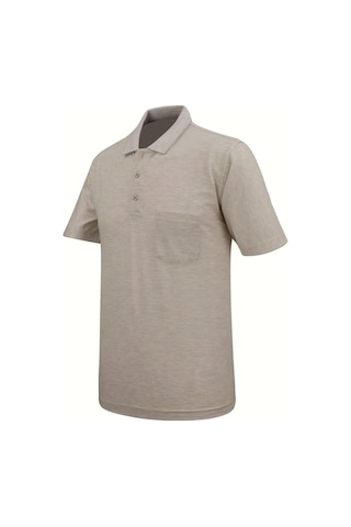 Çizgi Erkek Polo Yaka Cepli Tişört 5113 Bgl-st04563 Bej