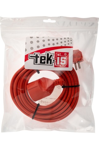 Tek-iş 10 Metre Uzatma Kablosu 3 X 1 Mm Ttr Bakır Kablo Erkek Fiş Dişi Fiş Baskılı Seyyar Ara Kablo Diğer