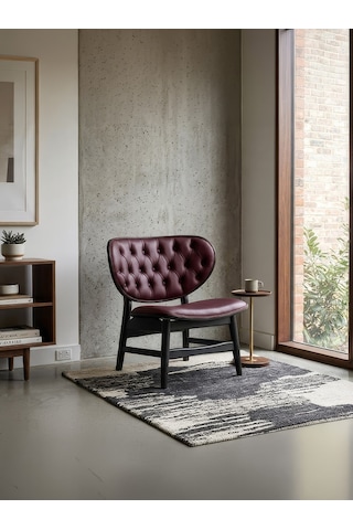 Coppa Ahşap Berjer Siyah - Bordo