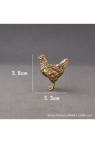 Singree Feng Shui Bronz Horoz Heykeli 4.8x3.9 Cm - Başarı Ve Zenginlik Çağırıcı, Enerji Dengeli Ve Korumalı Ev Dekoru