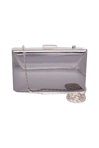 Lela Ayna Görünümlü Zincirli Bayan Abiye Çanta 347136Ayna L Platin