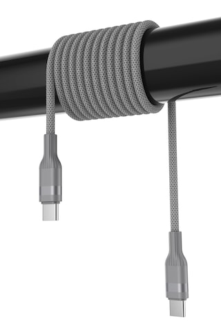 Type-c Type-c 100 W Örgü Data Ve Şarj Kablosu 2m Gri