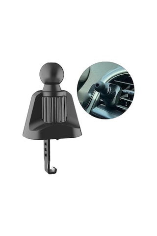 Luckysouk Araba Hava Havalandırma Klip Top Başkanı Adaptörü Kanca Büküm-kilit Telefon Tutucu Standı 17mm Siyah Torpido Üstü 3xyxc4