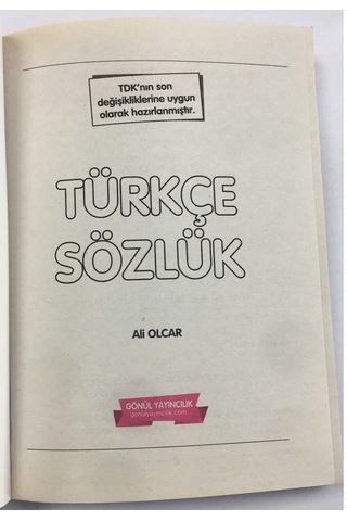 Türkçe Sözlük Gönül Yayıncılık