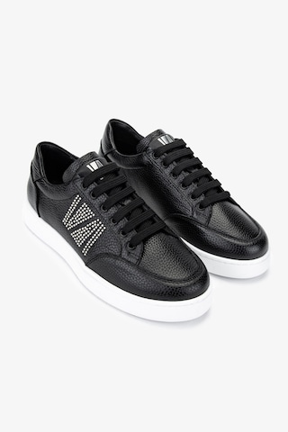 Valmenti Kadın Hakiki Deri Siyah Floter Sneakers & Spor Ayakkabı 1116 1362-33 Bn Ayk Y25 Sıyah Fltr Siyah