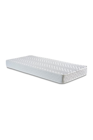 Niron Budget Yatak Seti 90x190 cm Yatak Baza Başlık Takımı - Tek Kişilik Sert Ortopedik Yatak, Baza ve Başlık