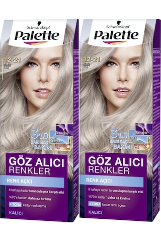 Palette Göz Alıcı Renkler 12 - 21 Gümüş Sarı X 2 Adet