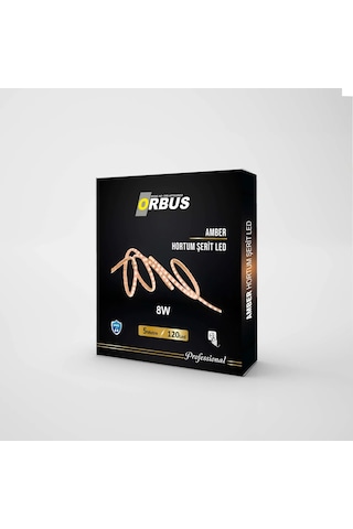 Orbus Amber Hortum Şerit Led 8w - 5 Metre