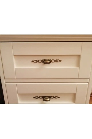 Centr Mebel'noj Furnitury Bronz Renkli Şeritli Mobilya Düğmesi 2 Adet 105866132 Bronz Rengi