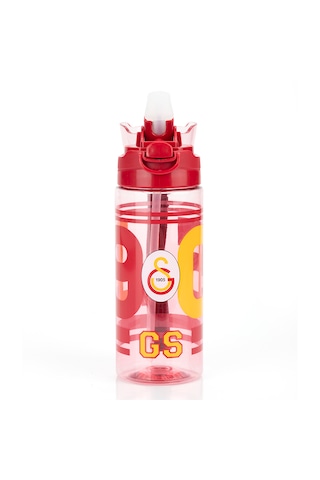 Galatasaray Lisanslı 500ml Kilitli Kapaklı Kırmızı Su Matarası - Orijinal Gs Taraftar Suluk Sarı - Kırmızı