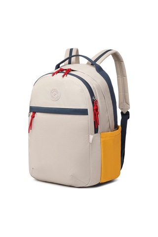 Smart Bags Smartbags Büyük Boy Uniseks Sırt Çantası 2022-3182 Bej Hardal Laci Bej Lacivert