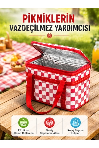 25 Litre Geniş Hacimli Termos Çanta Dayanıklı Fermuarlı Isı Korumalı Taşıma Çantası Çr