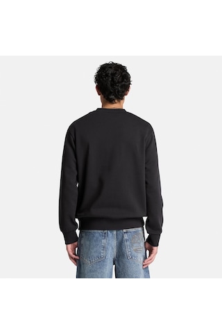 Timberland Silicon Badge Bb Crew Erkek Sweatshirt-33996 Siyah