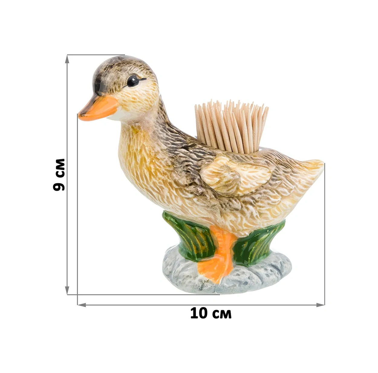 Elan Gallery Küçük Kürek Balığı Şeklinde Diş Kürdanlığı Kabı, 10x5x9 Cm 10788604 Gri