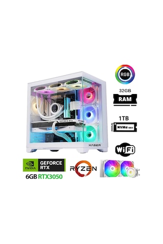 Xaser Sword X70 R7-5700X 32 GB 1 TB SSD 6 GB RTX3050 Masaüstü Oyuncu Bilgisayarı