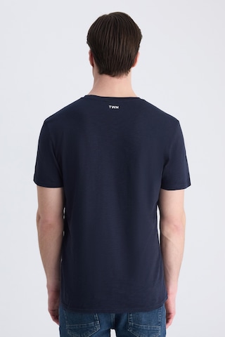 Twn Slim Fit Lacivert Düz %100 Pamuklu T-shirt 4ec1447011072 101