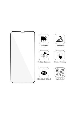 Tedar Iphone 14 Pro Uyumlu 9d Tam Kaplayan Parmak Izi Bırakmayan Ekran Koruyucu Film Najmaddin