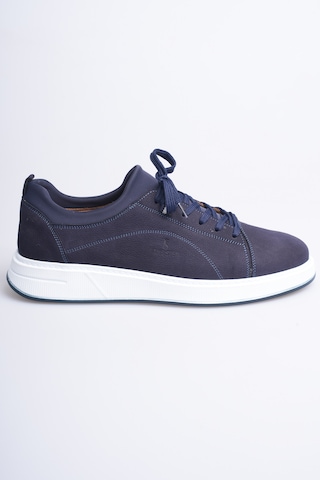 Fame Step Hakiki Deri Erkek Sneaker Ayakkabı Günlük Rahat Ortopedik Spor Como Lacivert