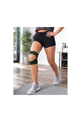 Patellar Tendon Destekli Açık Patella Dizlik Ayarlanabilir Siyah