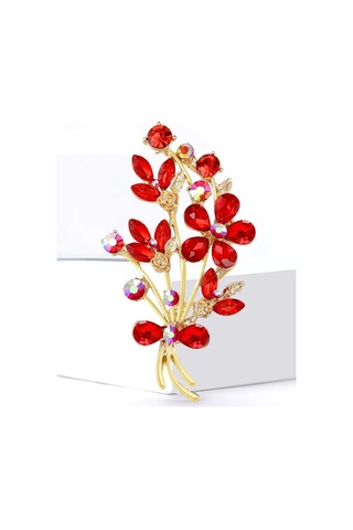 Fashion Jewelry Çiçek Buketi Broş 359376287 Kırmızı