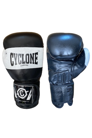 Cyclone Tiger Orijinal Deri Boks Ve Kick Boks Eldiveni Siyah