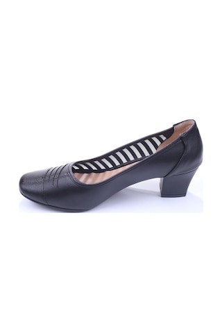 Gold Step 0370 Kadın Siyah 5 Cm Topuk Günlük Fileli Ayakkabı