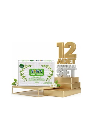 Safia Beyaz Banyo Sabunu 12x600 Gr Diğer