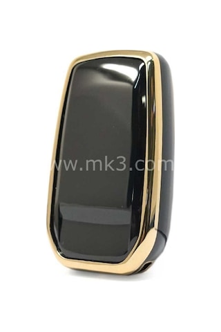 Lüx Toyota Corolla Flama X Pack 3 Buton Nano Anahtar Kılıfı Siyah Gold Altın Renk 1.ci Kalite