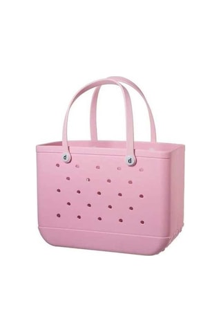 My Topped Eva Delikli Pembe Yüzme Plaj Çantası - Ultra Hafif, Uygun Hareket İçin Pembe Renkli Pembe