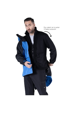 3'ü Bir Arada Kaban Saks Mavi - Siyah