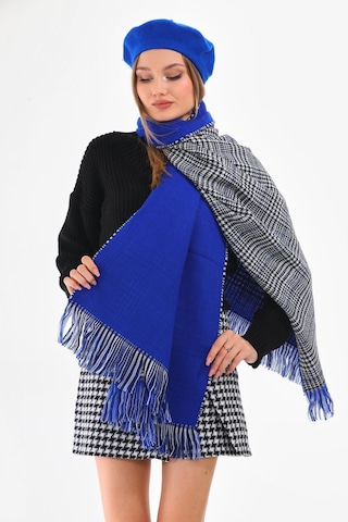 Keçe Ressam Atkı 2.li Set Saks Saks Mavisi