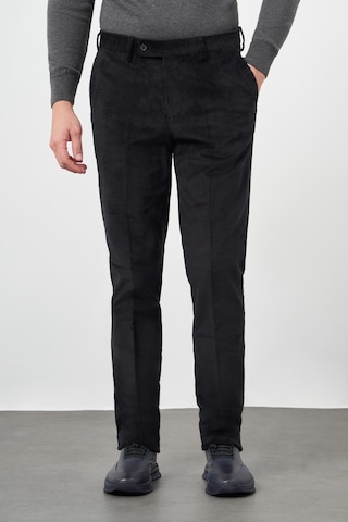 Siyah Fitilli Desen Kadife Pamuklu Yan Cep Comfort Fit Classic Pantolon 1003245160 Siyah