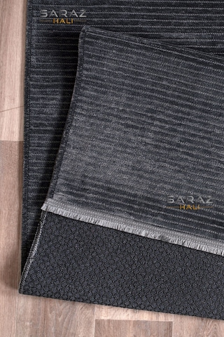 Saraz Halı Dizayn Şönil Dokuma Kayma Yapmaz Makinede Yıkanabilir Leke Tutmaz Kesme Bohem Kilim Antrasit Antrasit