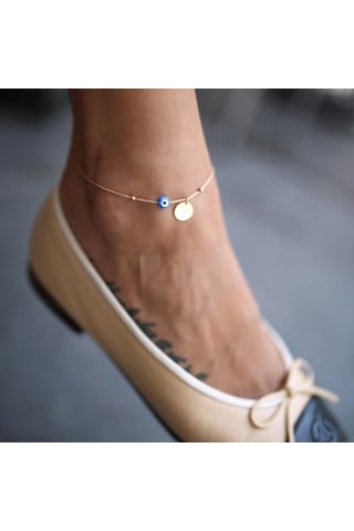 Opal Gözlü Halhal Çok Renkli Opal Gözlü Halhal Çok Renkli