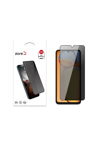 Zore Xiaomi Redmi 13c New 5d Privacy Temperli Ekran Koruyucu