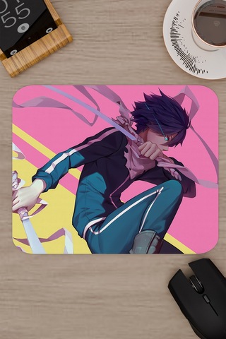 Noragami Kaymaz Dikişli Kauçuk Oyuncu Mousepad V3 - 22x18 Gaming Mouse Pad Fare Altlığı